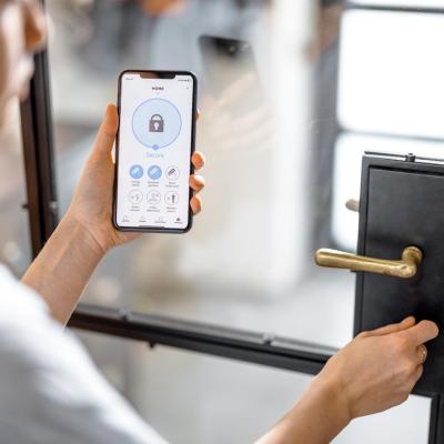 Steuerung einer Alarmanlage über Smartphone-App