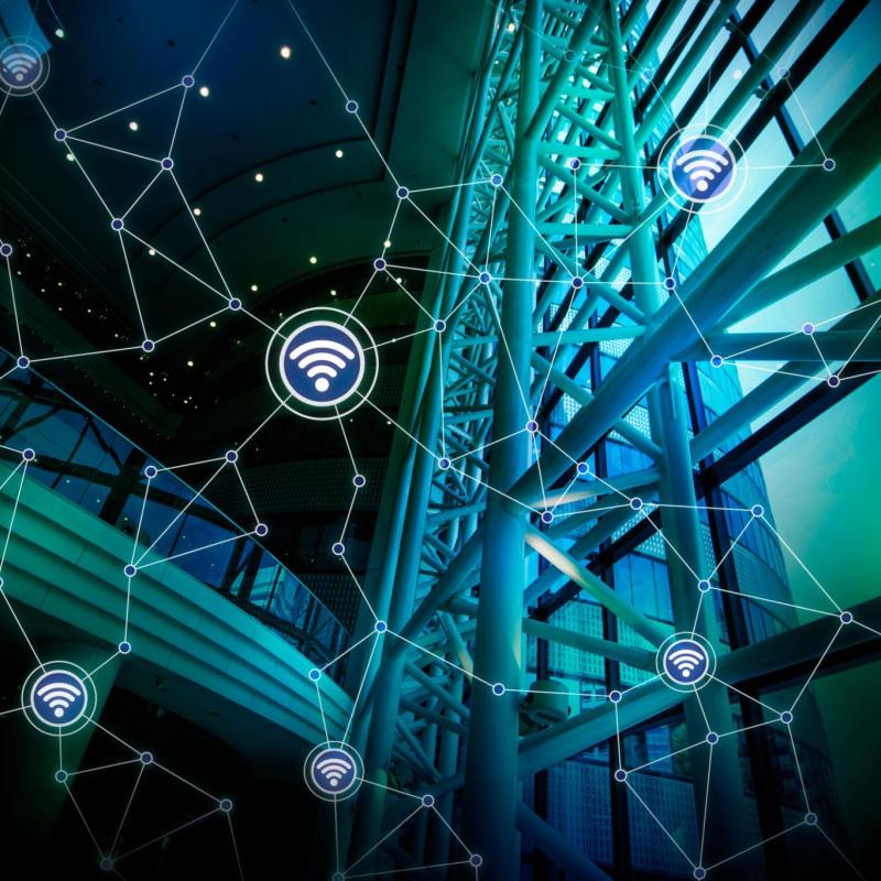 WLAN-Anbindung moderner Sicherheitssysteme in einem Gebäude